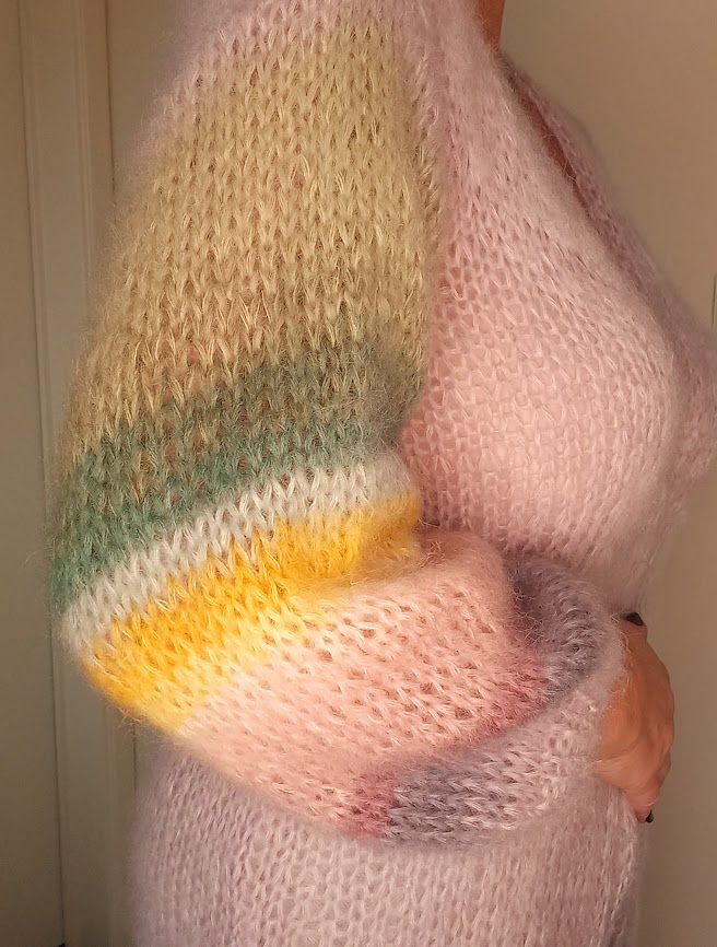 Rainbow cardigan longline